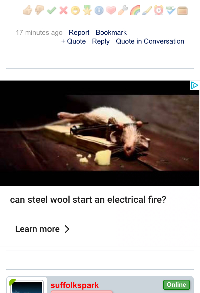 [ElectriciansForums.net] Advertisements on the forum page and AI