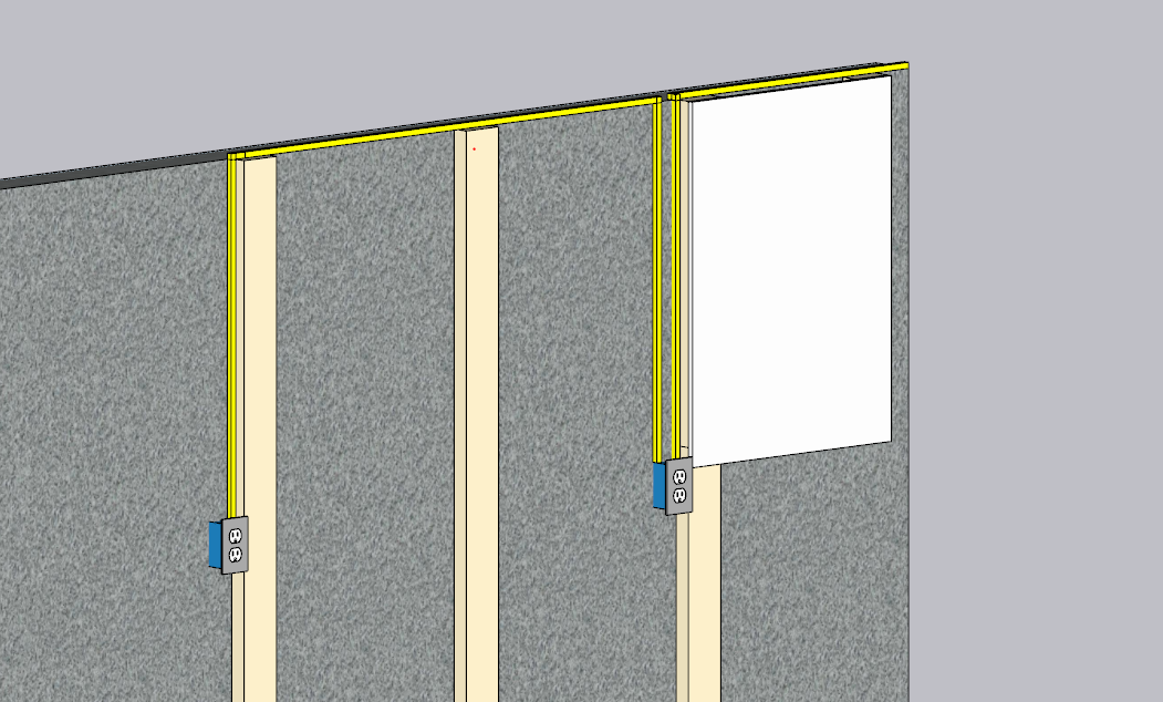 [ElectriciansForums.net] Adding electric to thin interior basement wall ( w/ furring strips)