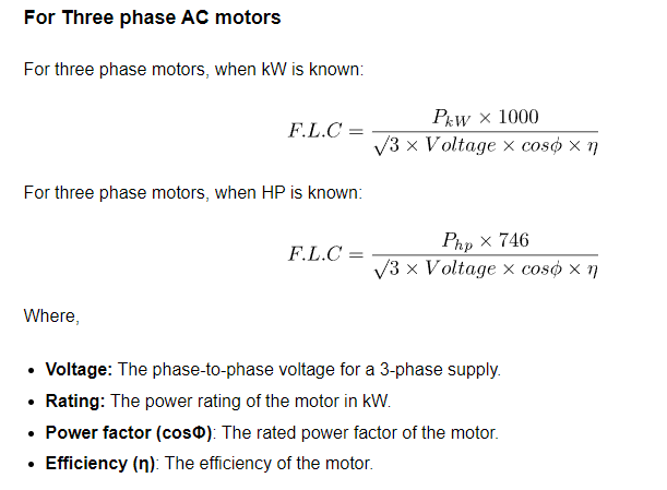 [ElectriciansForums.net] Meaning of Full Load Amperes (FLA)