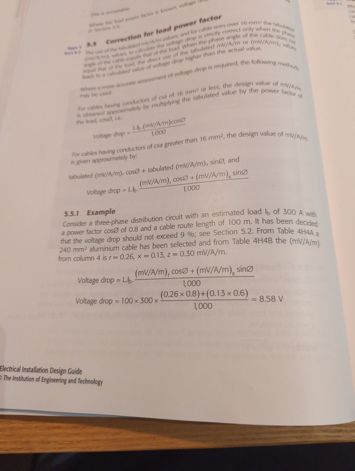 [ElectriciansForums.net] Voltage drop sin phi