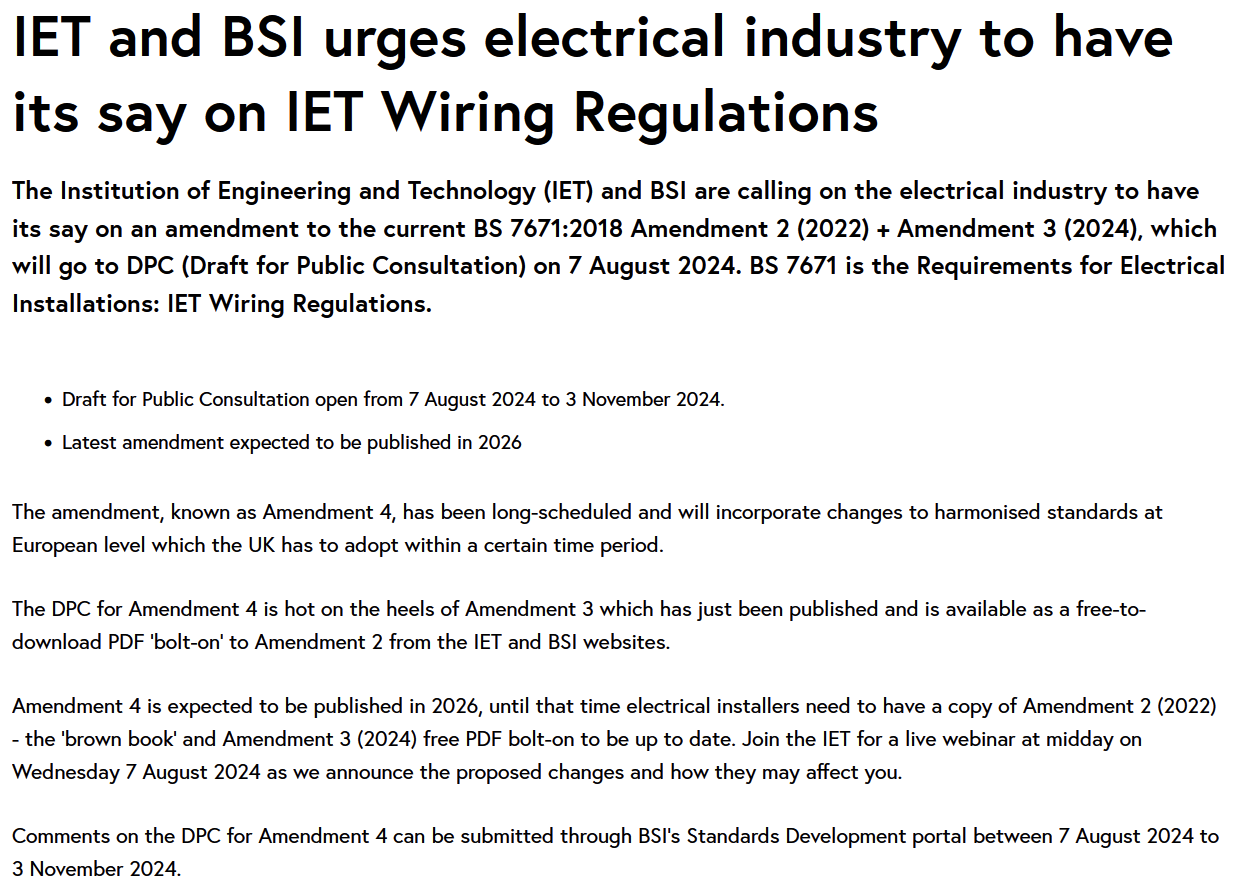 [ElectriciansForums.net] Amendment 3 2024, BS7671 2018.