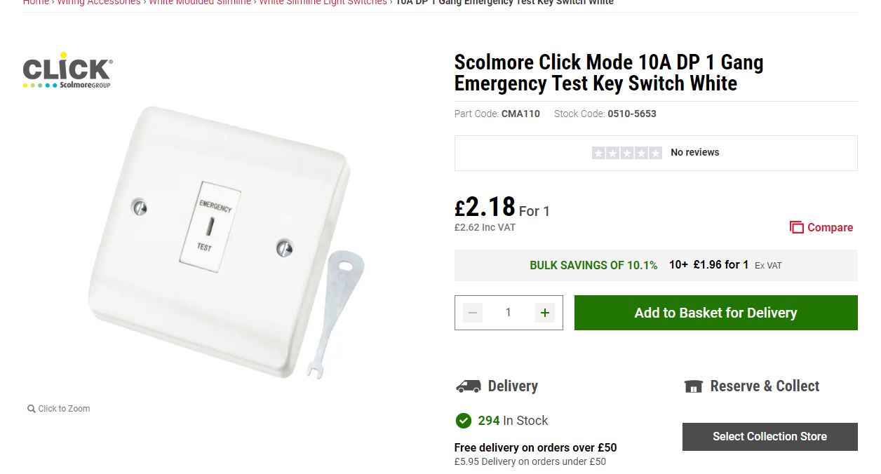 [ElectriciansForums.net] Adding test switch to emergency lighting