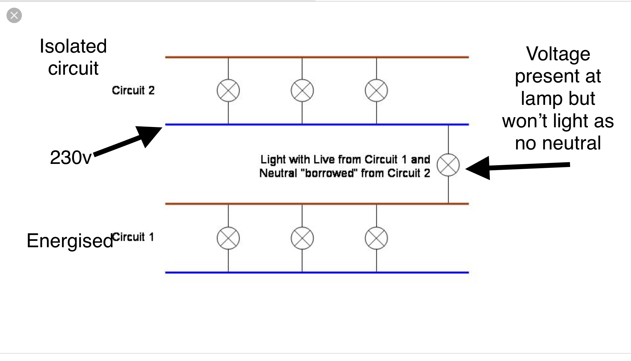 [ElectriciansForums.net] Borrowed neutral explained