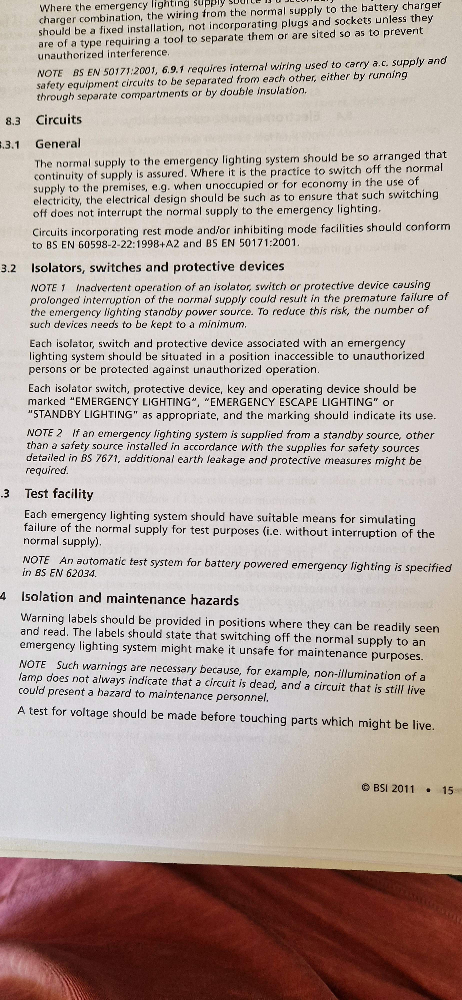 [ElectriciansForums.net] Adding test switch to emergency lighting