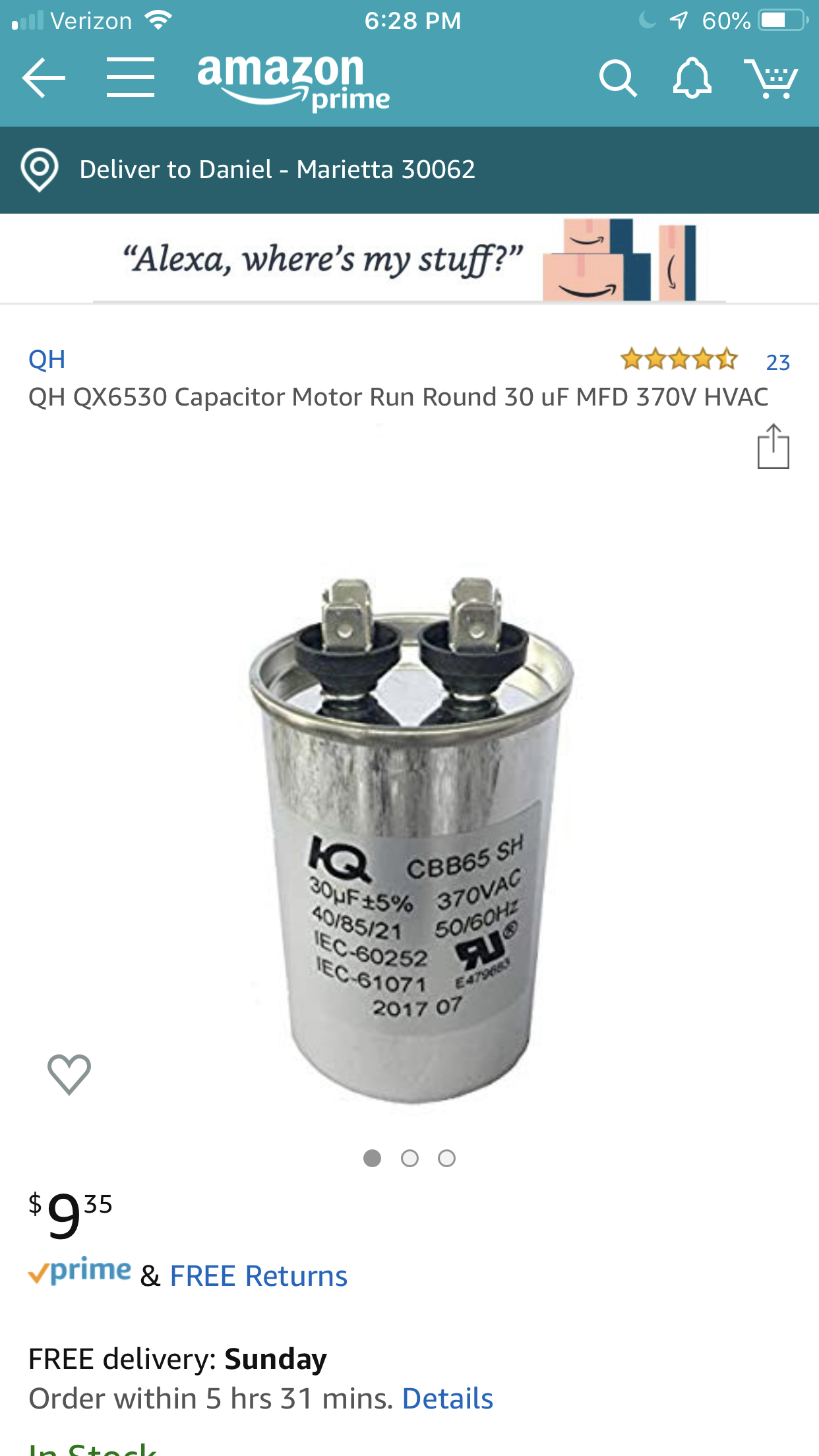 [ElectriciansForums.net] Help with choosing replacement capacitor