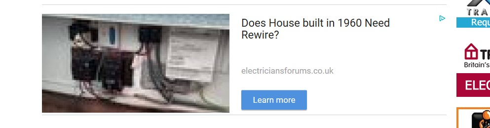 [ElectriciansForums.net] Advertisements on the forum page and AI
