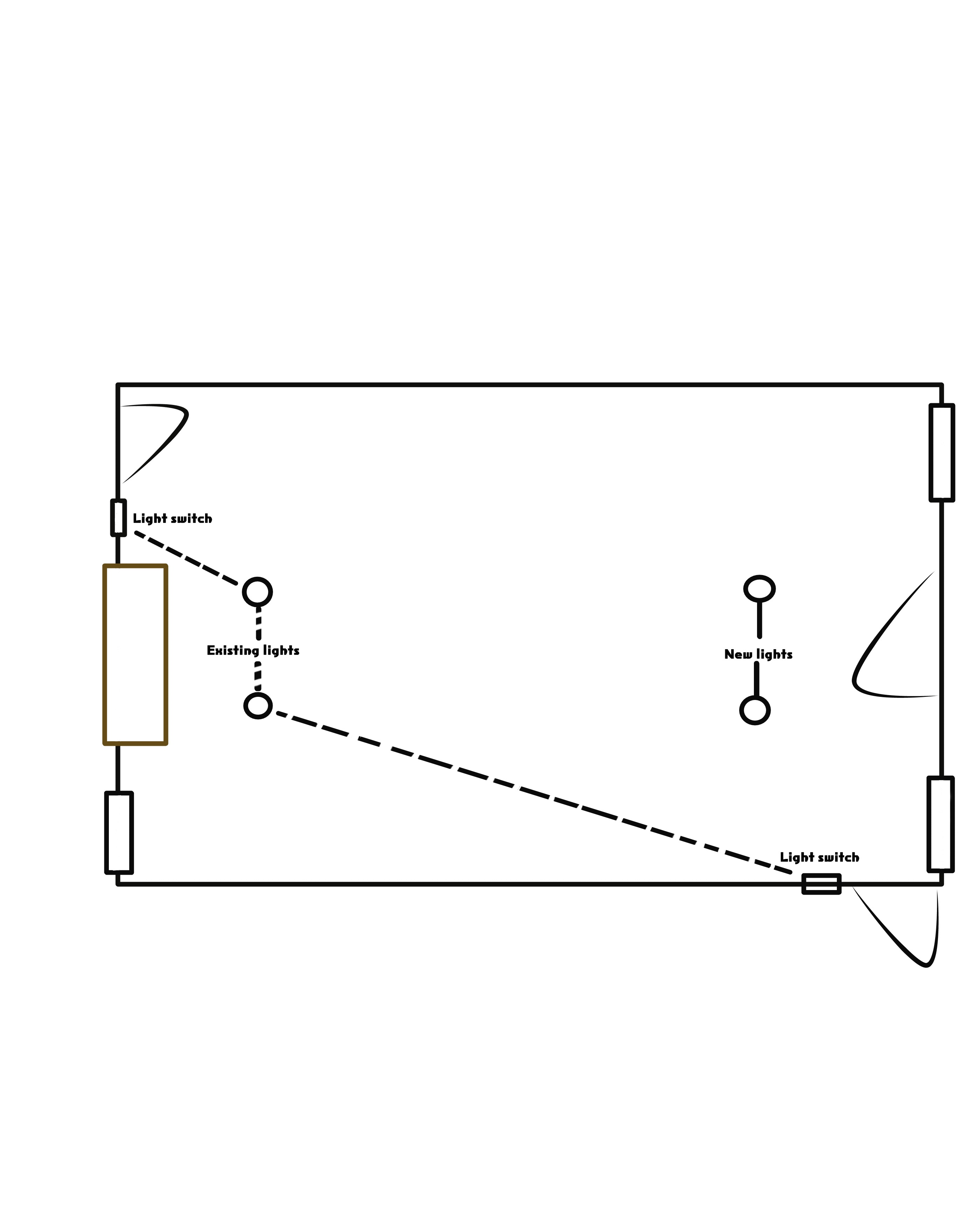 [ElectriciansForums.net] Adding two lights to an existing 3-way switch?