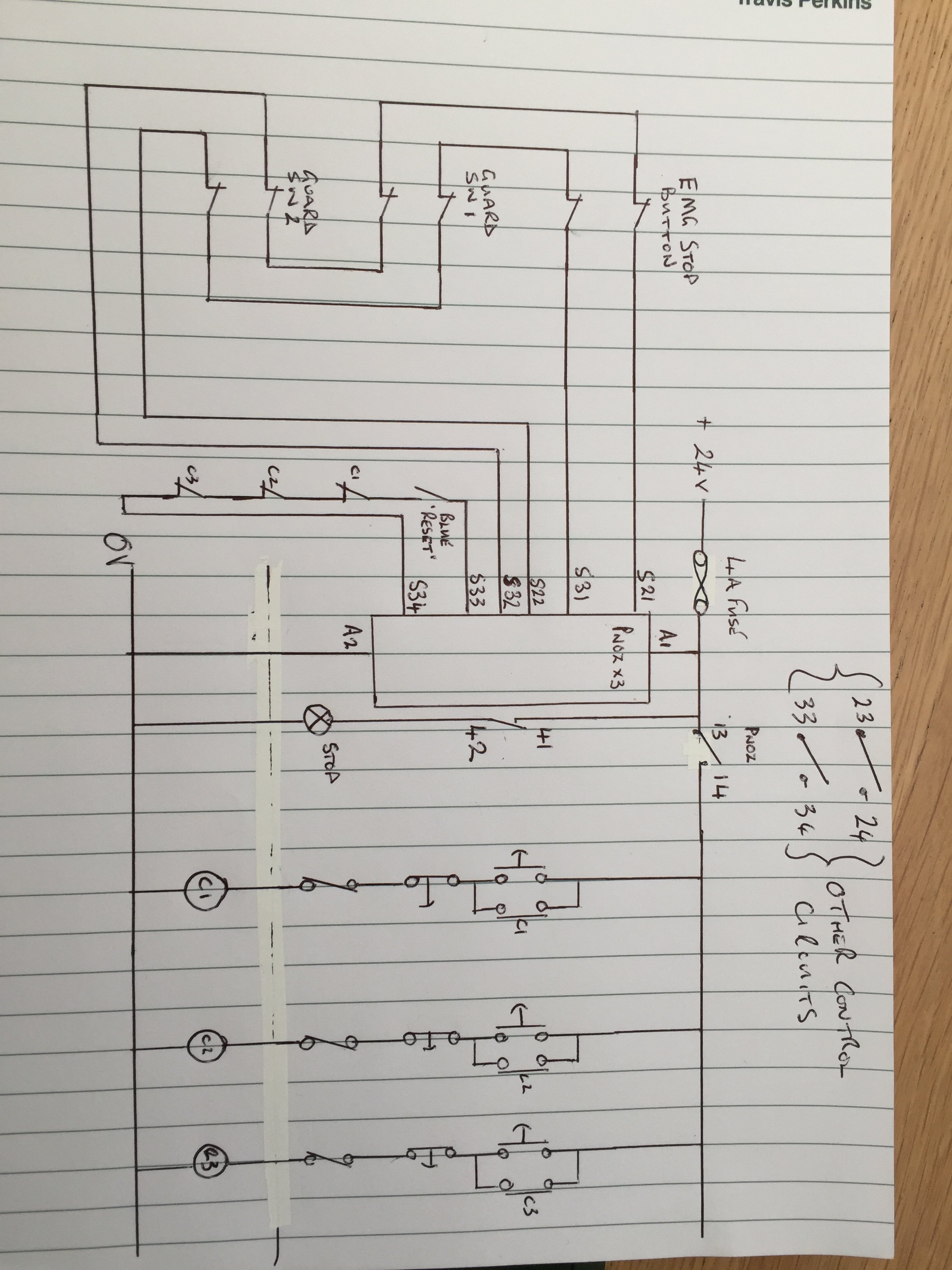 [ElectriciansForums.net] Safety relay Implementation