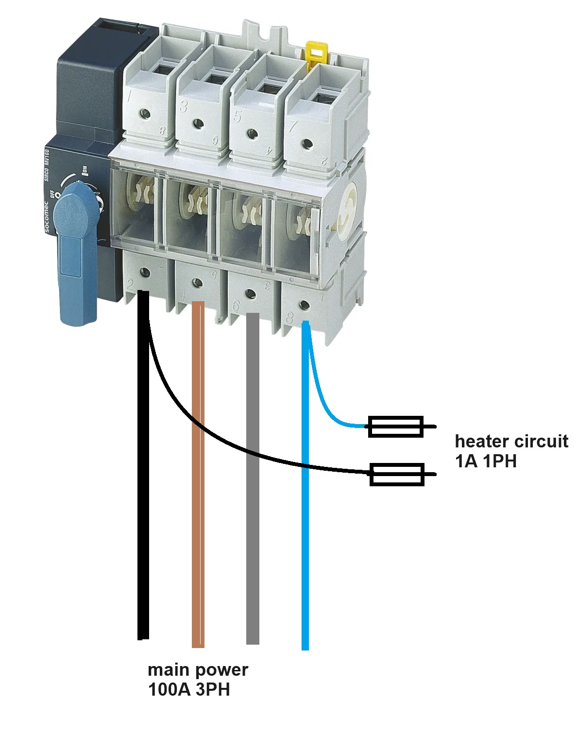 [ElectriciansForums.net] Fusing downstream with very short cable length