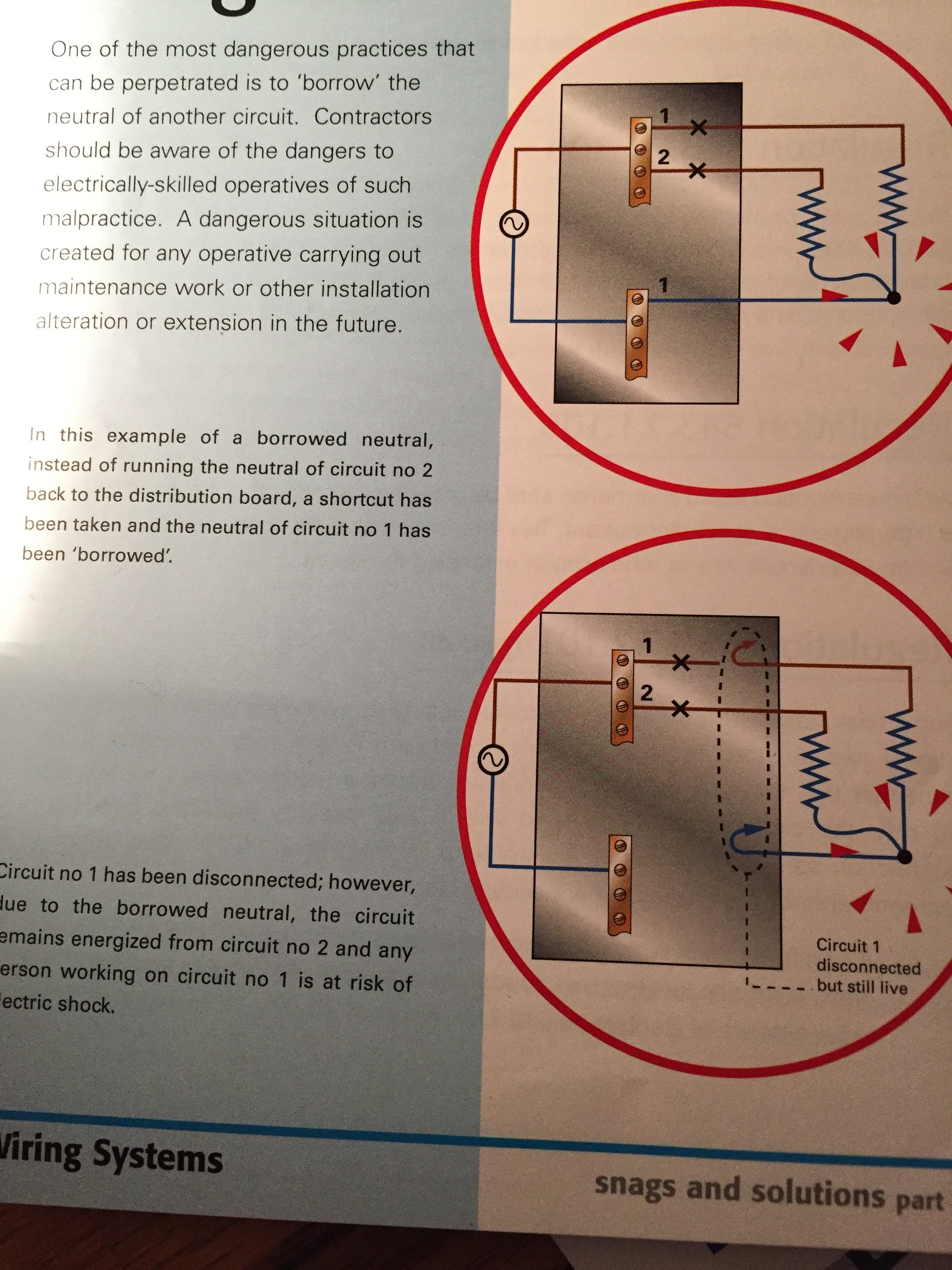 [ElectriciansForums.net] Borrowed neutral explained