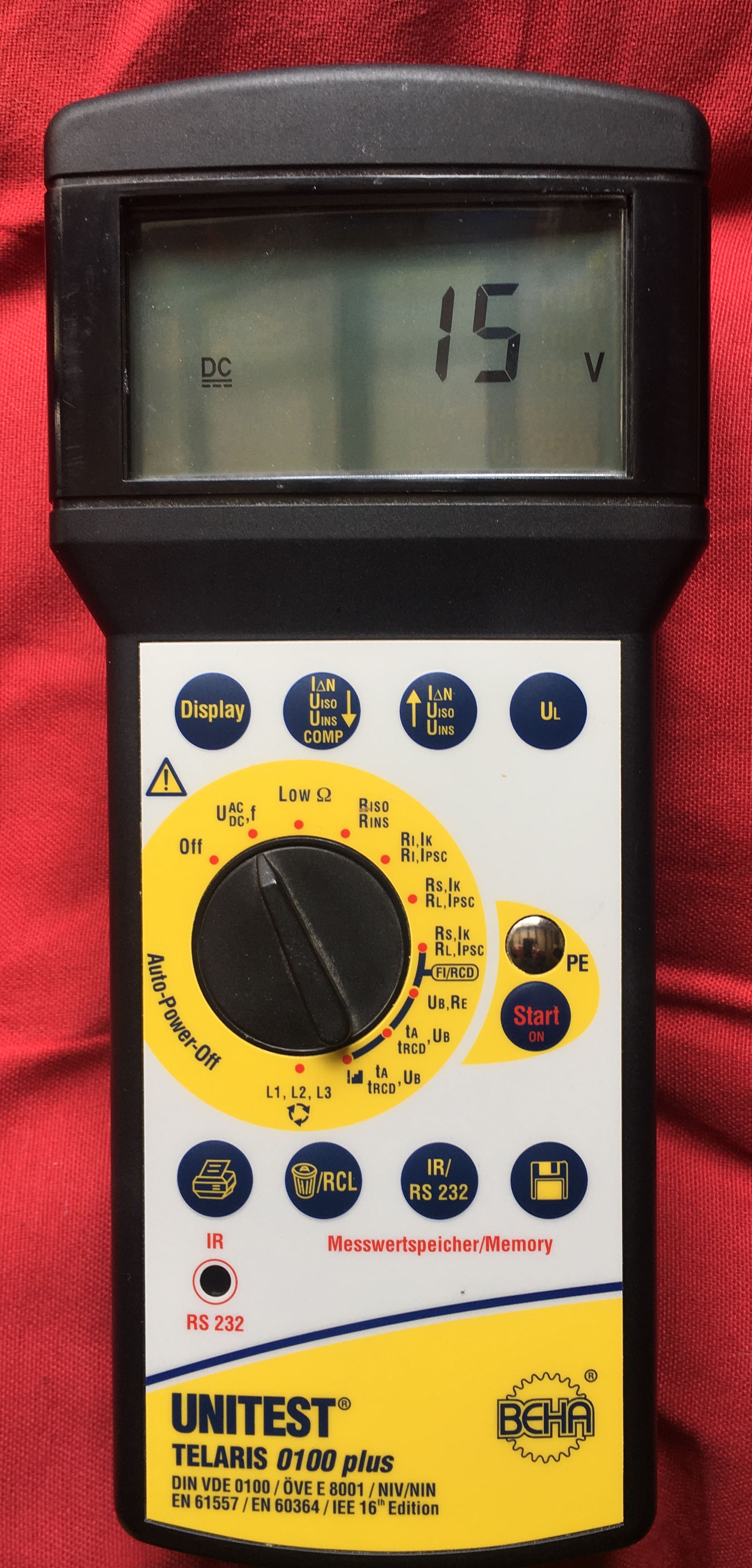 [ElectriciansForums.net] Who Can Repair My Beha Unitest Telaris 0100 plus?