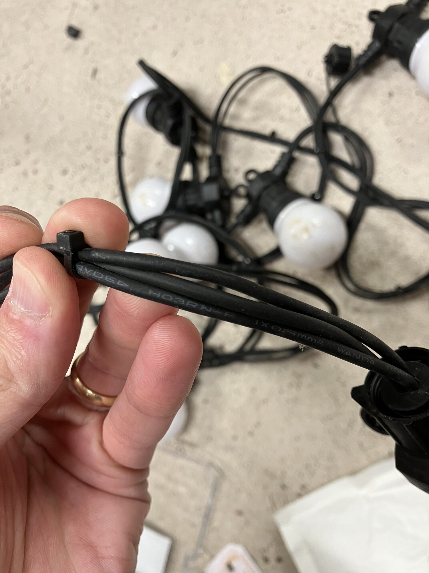 [ElectriciansForums.net] Identifying live, neutral and earth in outdoor festoon lighting