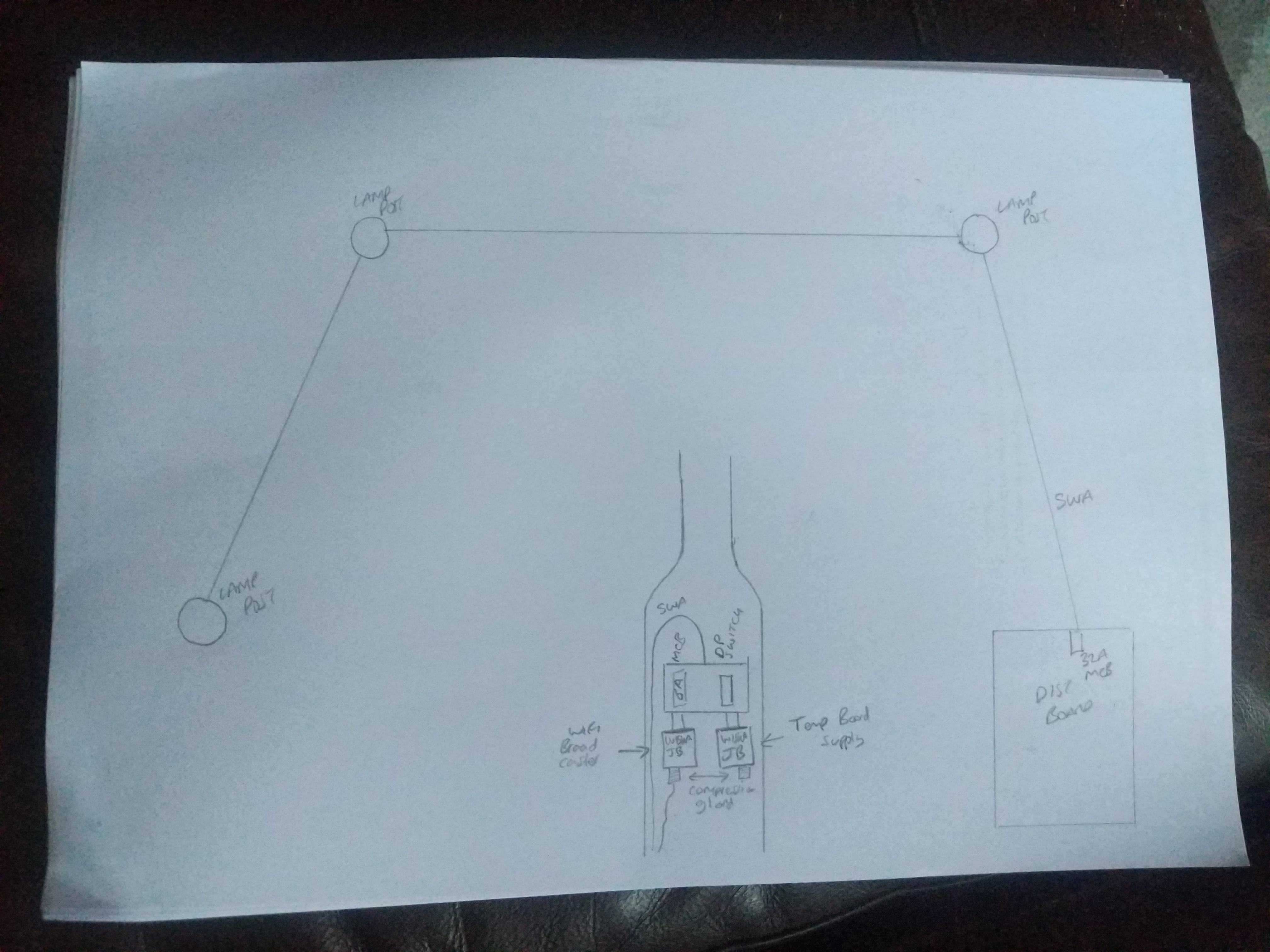 [ElectriciansForums.net] Lamp post temp supply circuit arrangement