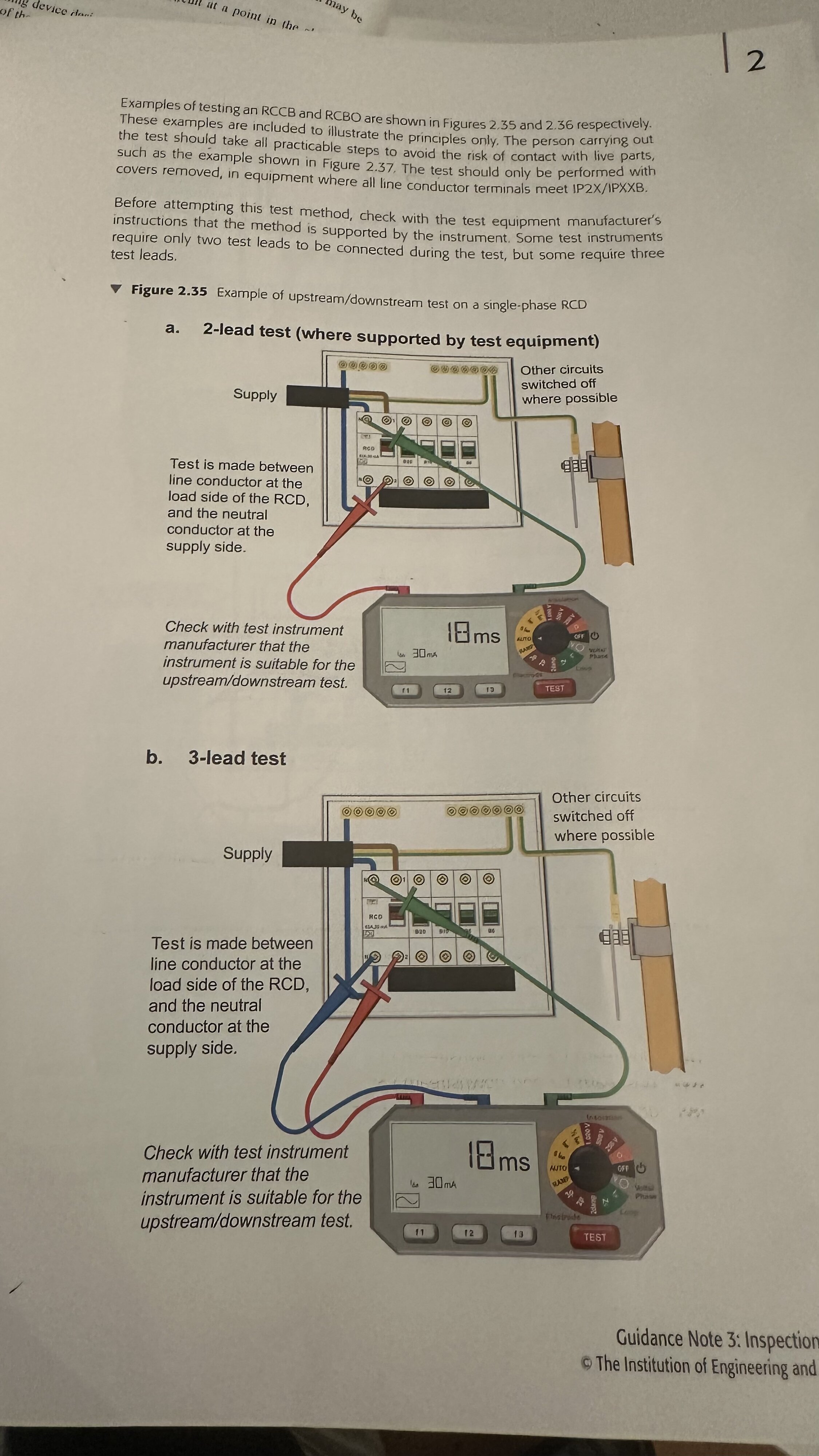 [ElectriciansForums.net] What exactly happens during an RCD test? (Methods 1 & 2)