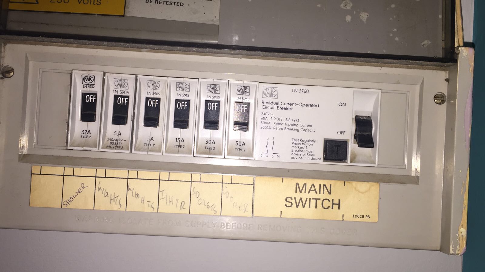 [ElectriciansForums.net] Mains RCD tripping on larger MCB's