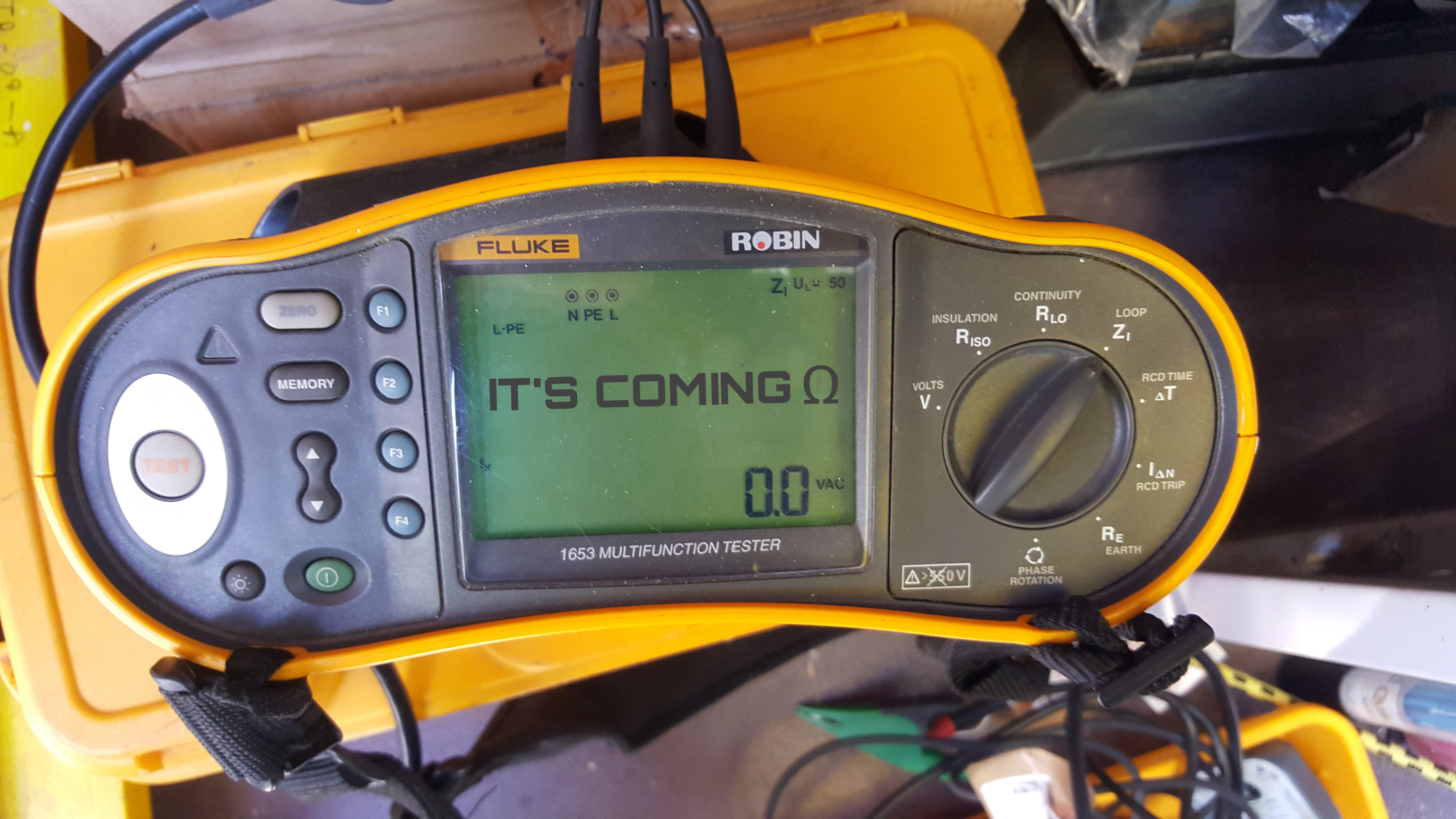 [ElectriciansForums.net] Strange EFLI message on Fluke MFT