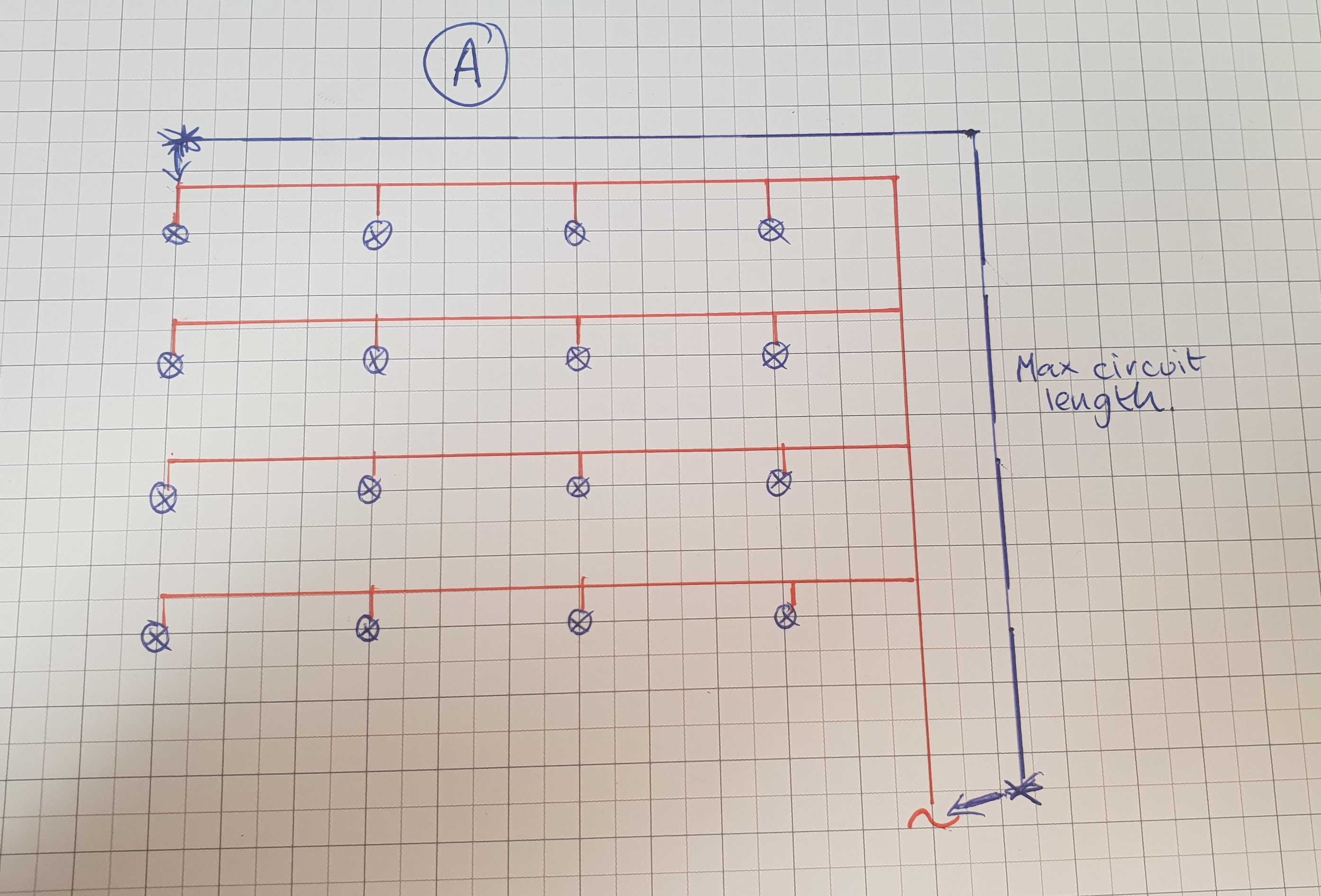 [ElectriciansForums.net] lighting radial with multiple spurs/branches