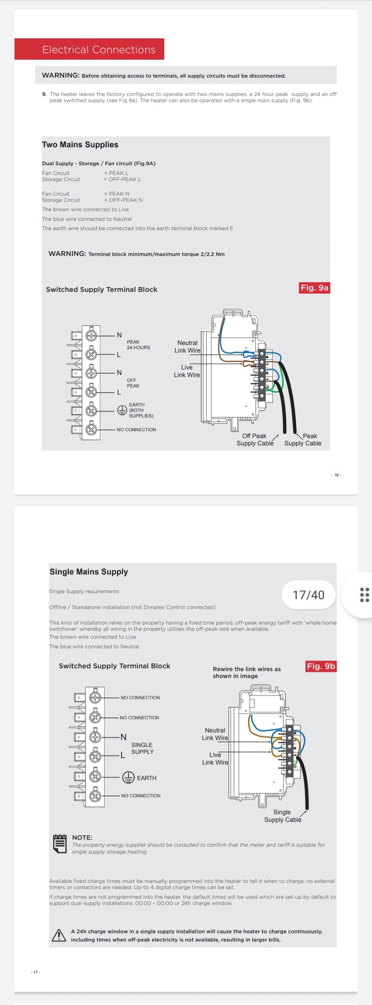 [ElectriciansForums.net] Help pricing storage heater job