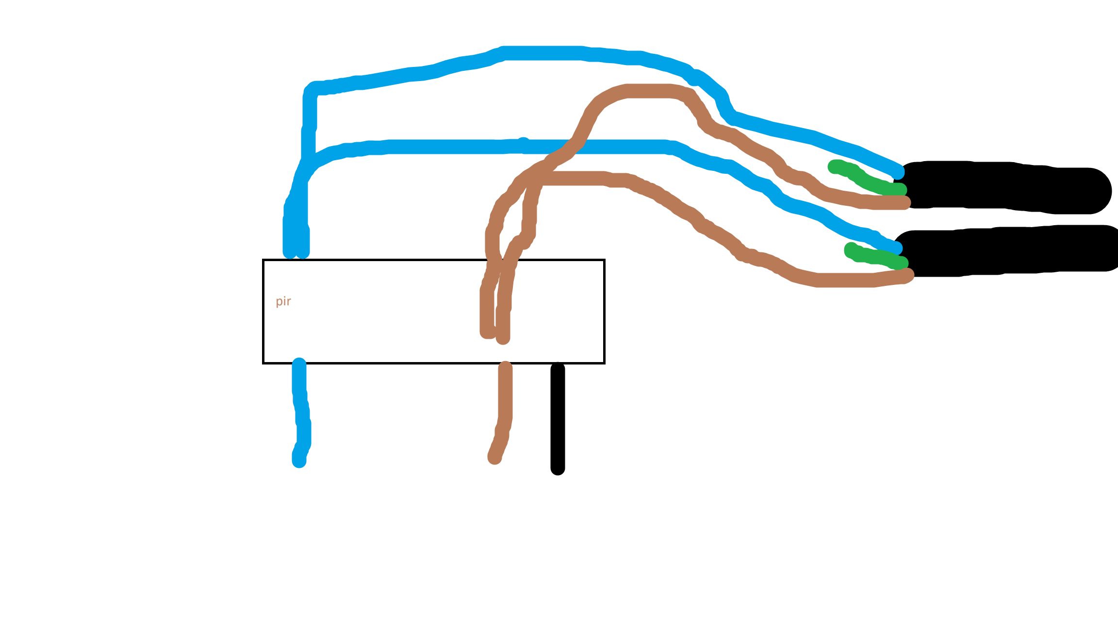 [ElectriciansForums.net] Pir light circuit on 24/7