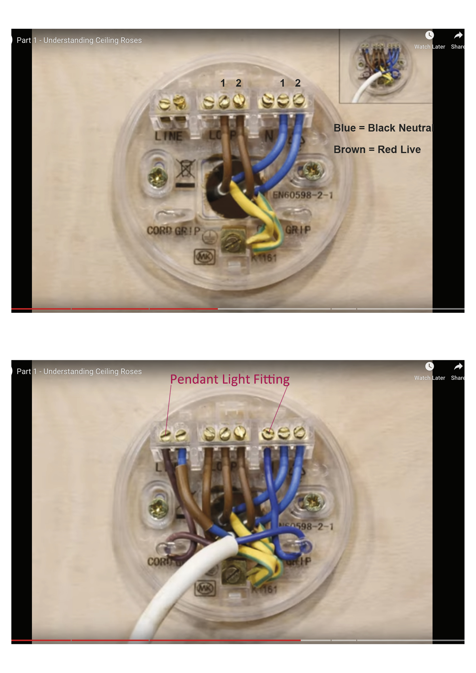 [ElectriciansForums.net] DIY - Looking for advice on a re-connecting a ceiling rose loop