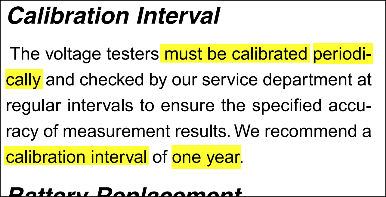 A snapshot from the FLUKE T100 Voltage_Continuity Tester manual.png