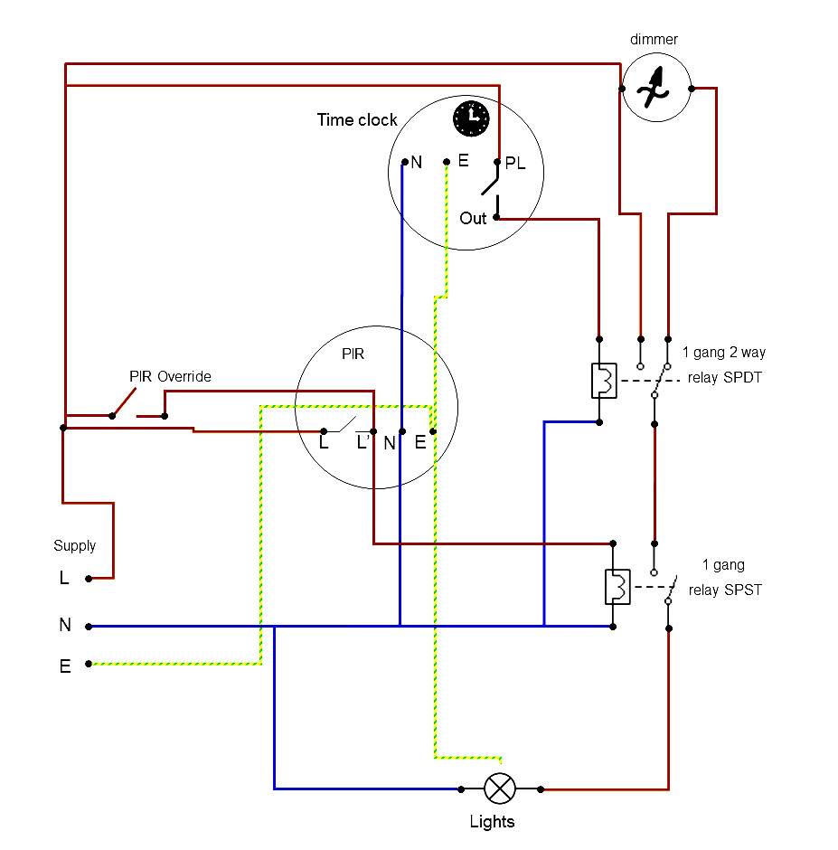 PIR light relay timed dimmer for high low operation.jpg ...